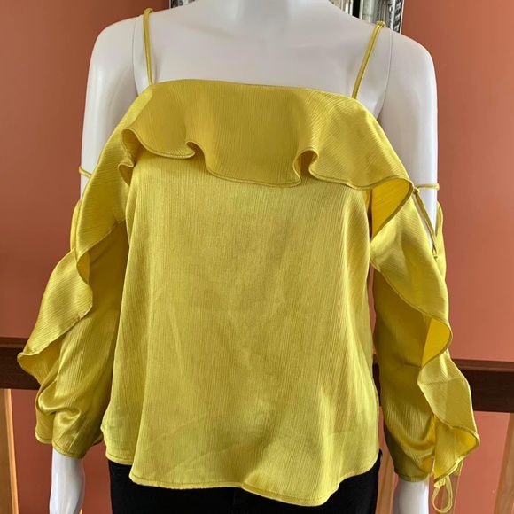 GUESS Cold Shoulder Lace Up Nia Top - Picture 2 of 11